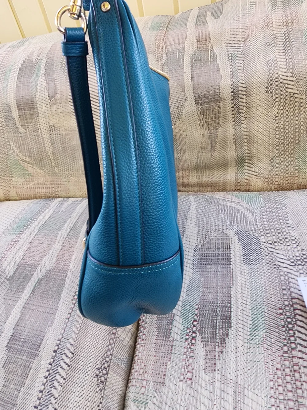 Coach Harley Teal Leather Hobo Bag